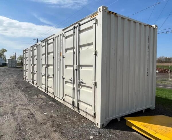 40ft High Cube Side Open Storage Shipping Container w/4 Side Doors - Image 3